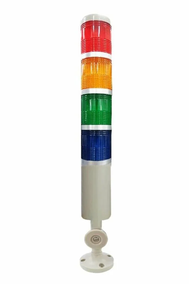 D50 Işıklı Kolon 230VAC Sabit Kırmızı Yeşil Sarı Mavi MST-51054