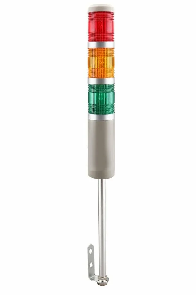 D50 Işıklı Kolon 24VDC Flaşör Kırmızı Yeşil Sarı MST-52073