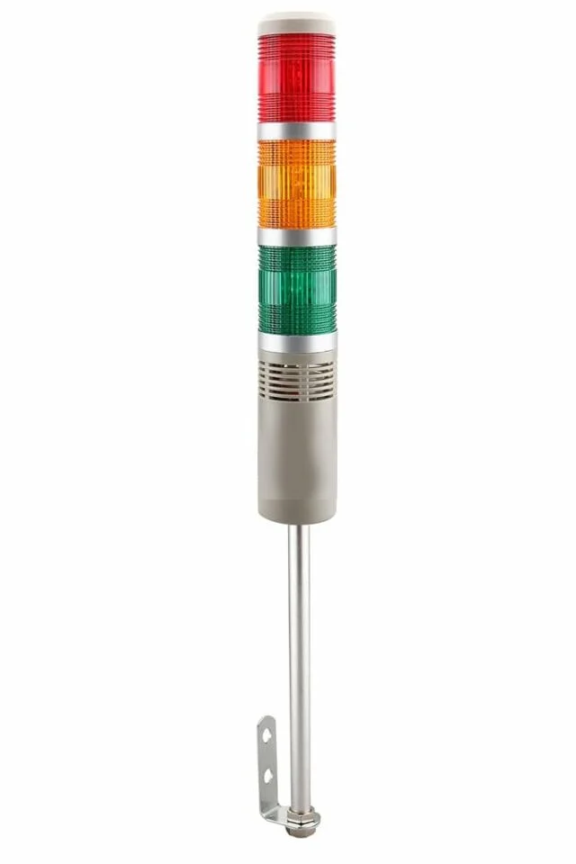 D50 Işıklı Kolon 230VAC Sabit Buzzer Kırmızı Yeşil Sarı MST-51153