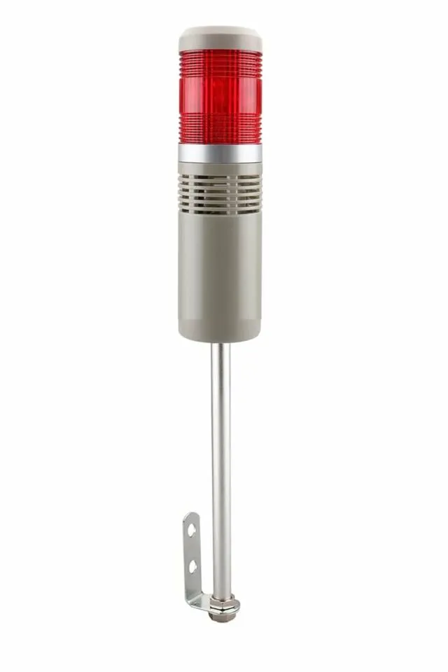 D50 Işıklı Kolon 24VDC Flaşör Buzzer Kırmızı MST-52171