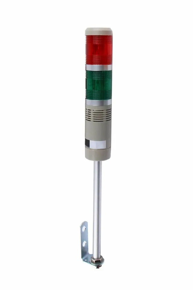 D50 Işıklı Kolon 24VDC Flaşör Buzzer Kırmızı Yeşil MST-52172