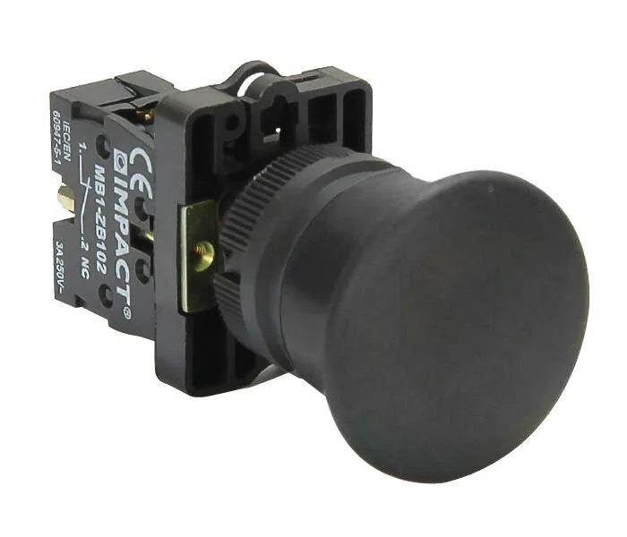 Impact 22mm Mantar Buton Siyah NO MB3-EC210
