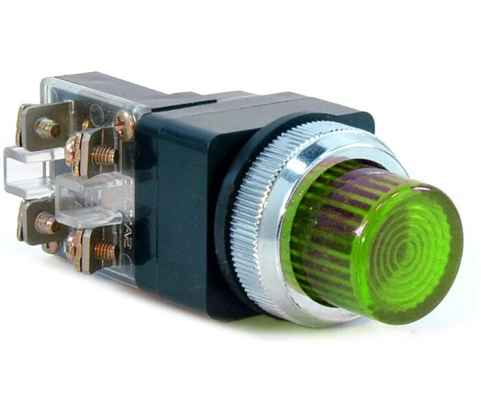 D30 Buton Işıklı NO+NC Yeşil MBW-51350