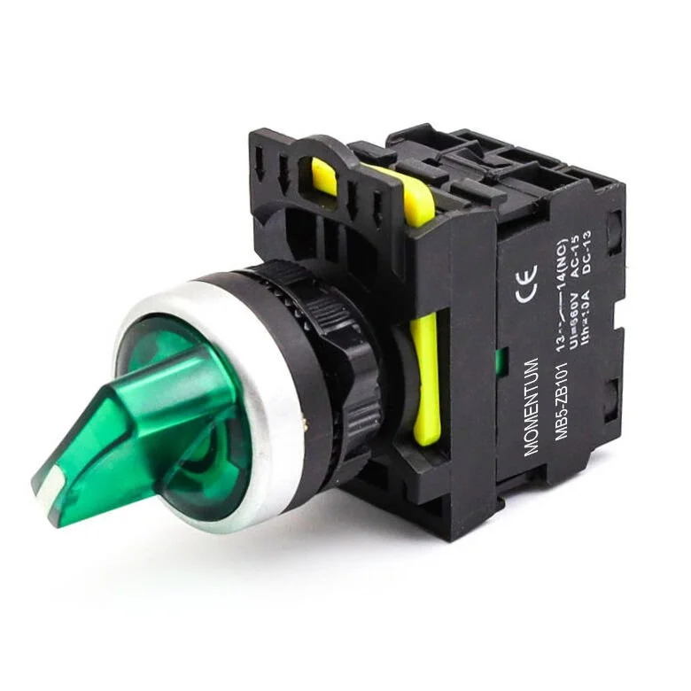 D22 Buton Mandal Led Yeşil 0-1 NO MB5-EK731
