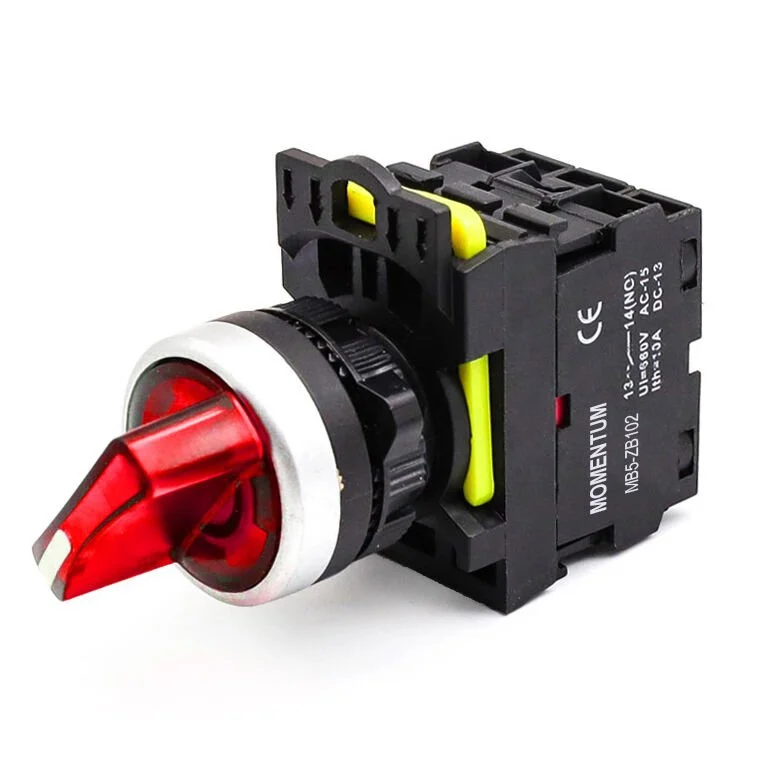 D22 Buton Mandal Led Kırmızı 0-1 NO MB5-EK741