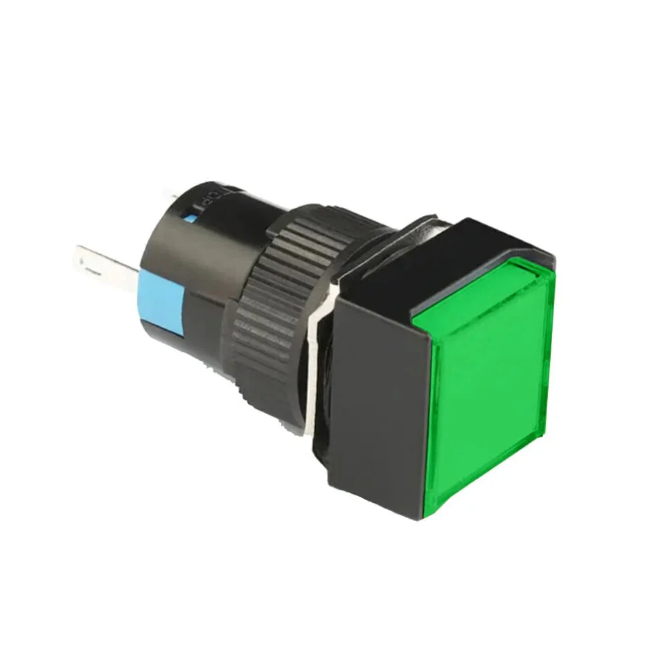 D16 Sinyal Led 24V Kare Yeşil MBT-17230