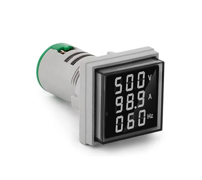 D22 Sinyal Led Volt/Amper/Frekans Metre 80-500V / 0-100A / 0-99Hz Beyaz MB3-EV816