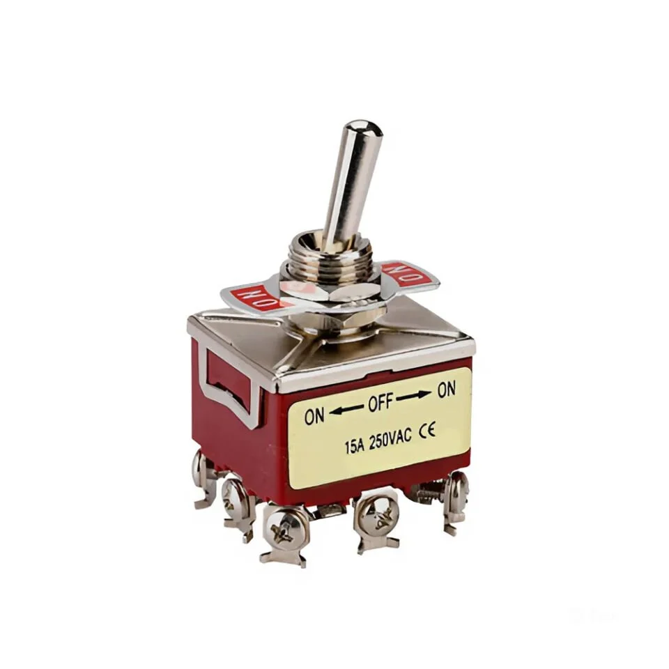 Toggle Switch 2 Kutup 16A/250VAC 6 Pin On-Off-(On) MTX-16213