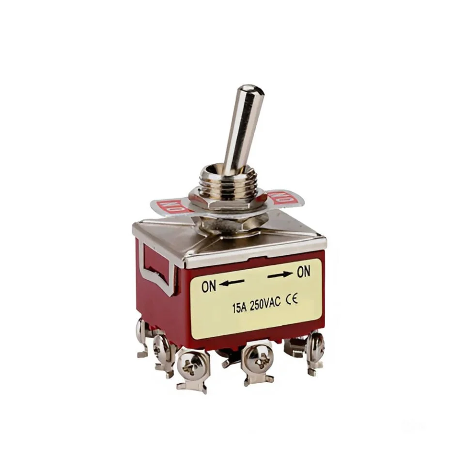 Toggle Switch 3 Kutup 16A/250VAC 9 Pin On-On MTX-16302